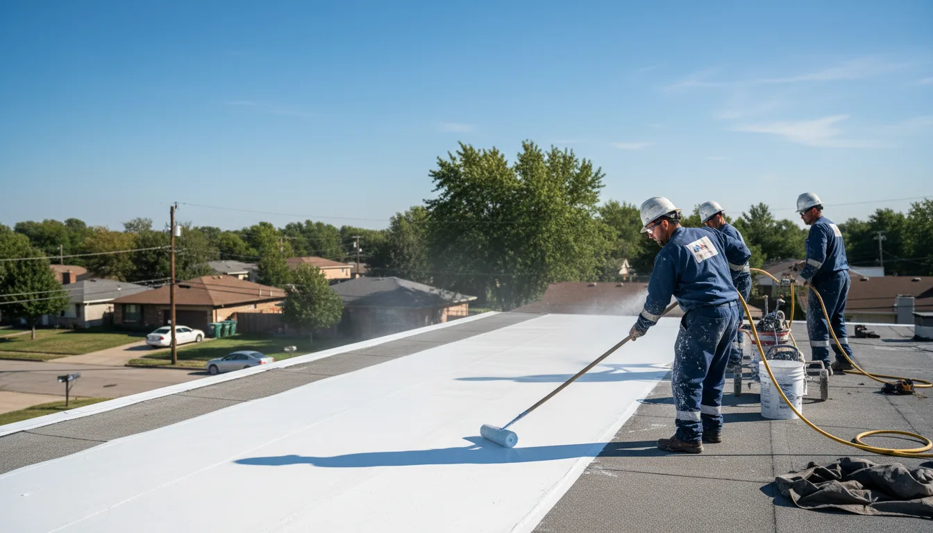 Commercial roof coating in Bergman, AR near me